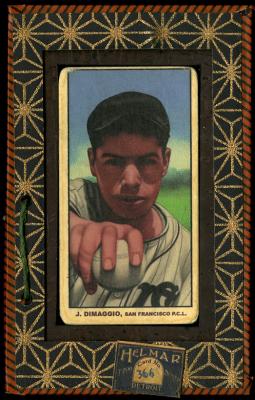 Picture, Helmar Brewing, T206-Helmar Card # 366, Joe DiMAGGIO, Ball forward, San Francisco Seals